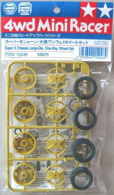 TAMIYA 15246 Super X Chassis Large-Dia. One-Way Wheel Set *DISC*
