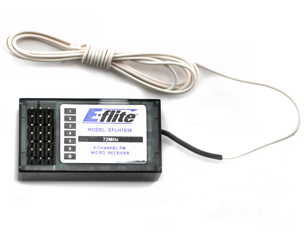 EFLITE EFLH1036 Blade 6-Channel Micro Receiver FM 72MHZ/Neg Shift (CP Pro)