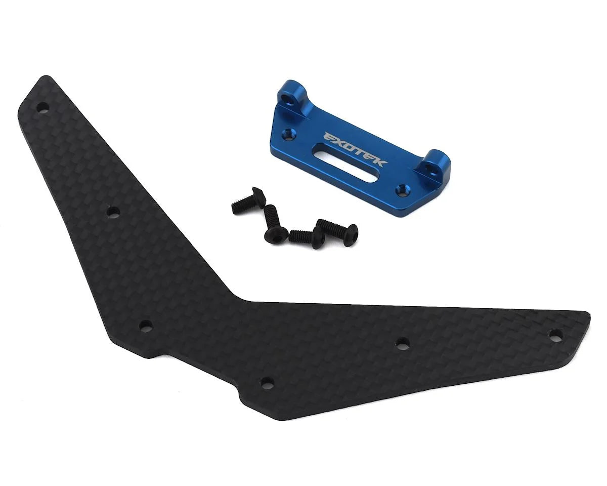 EXOTEK 1981 Traxxas Slash +28mm Carbon Rear Body Mount Drag
