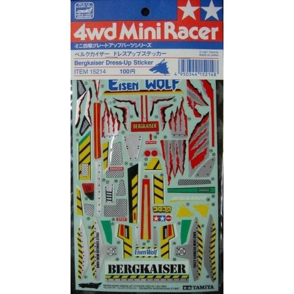 TAMIYA 15214 Bergkaiser Dress-Up Sticker *DISC*