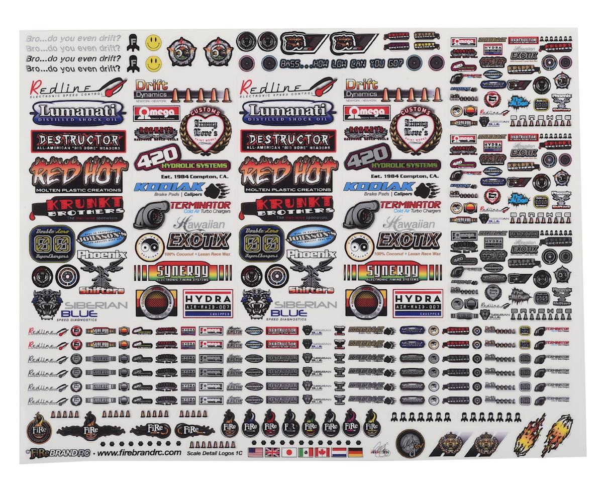 FIREBRAND Sponsor Logos 1C Decal Set (8.5x11")
