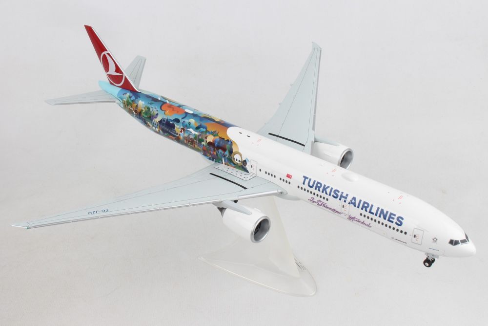 DARON HE557337 HERPA TURKISH 777-300ER 1/200 ISTANBUL-SFO BUYUKAYA TC-JJU