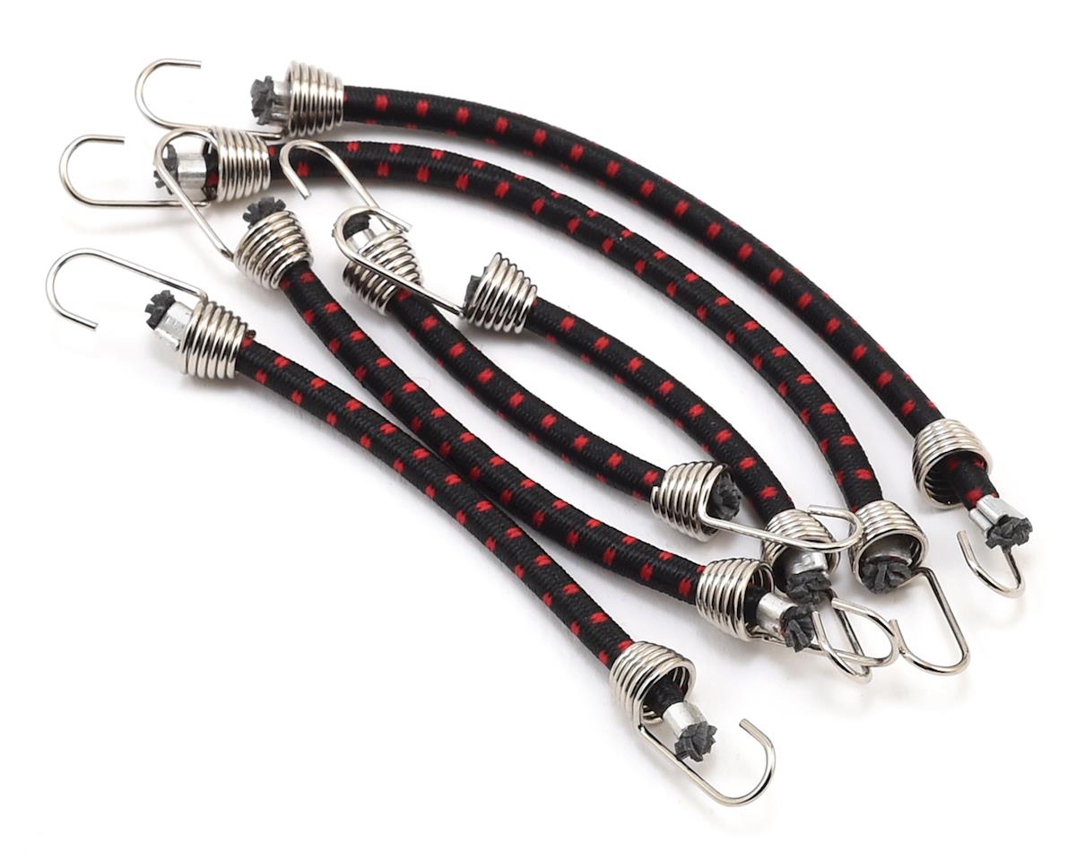 HOT RACING ACC468C02 1/10 Scale Bungee Cord Set (6) Black/Red