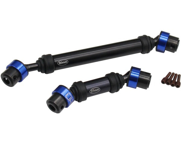 HOT RACING ERVT37CC Center Drive CV Splined Shaft, for Traxxas E-Revo, E-Revo 2.0, & Summit