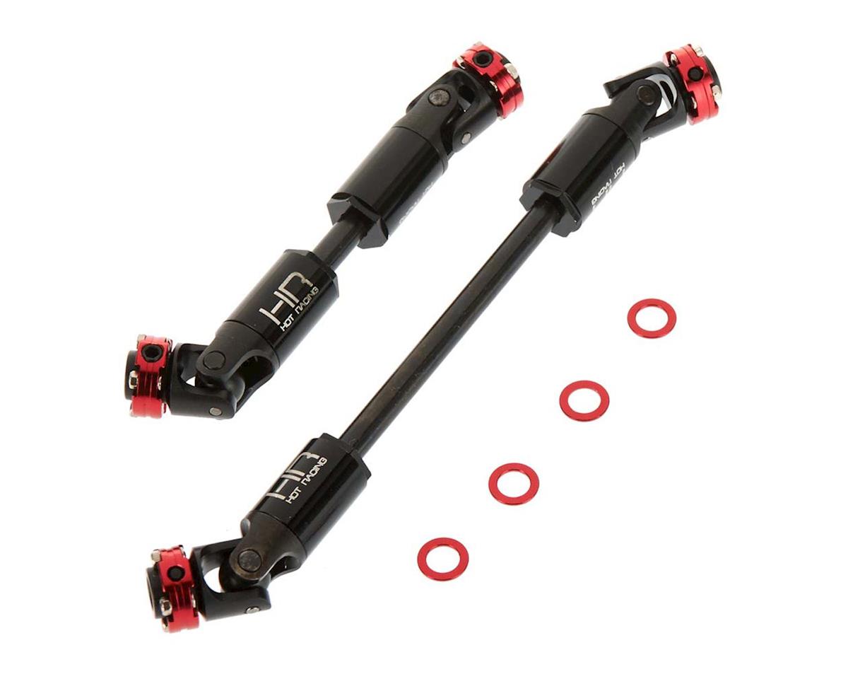 HOT RACING SCXT37A02 Axial SCX10 II Heavy Duty Steel Scale Look U-Joints Shafts