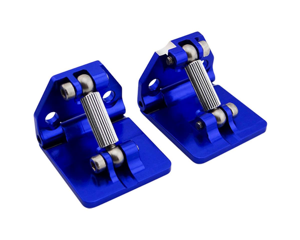 HOT RACING SPN311AR06 Traxxas Spartan Aluminum Adjustable Trim Tab Set (Blue)