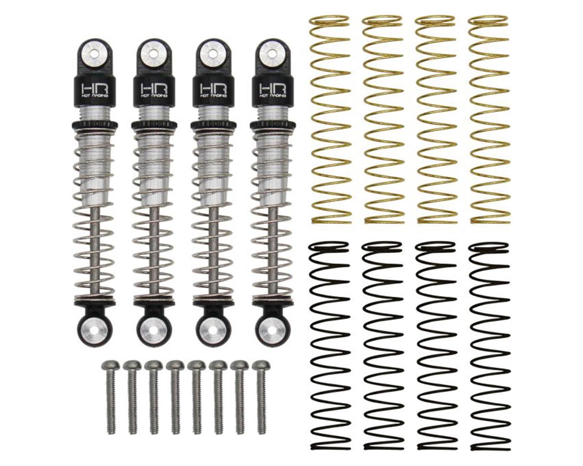 HOT RACING SXTF428LT Axial SCX24 Aluminum Threaded Long Travel Shocks (4)