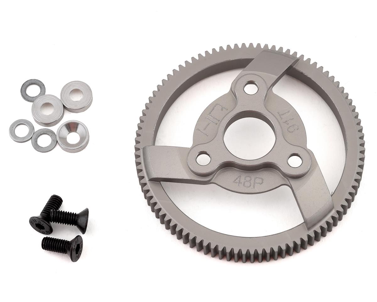 HOT RACING TE891H Traxxas 48P Hard Anodized Aluminum Spur Gear 91T
