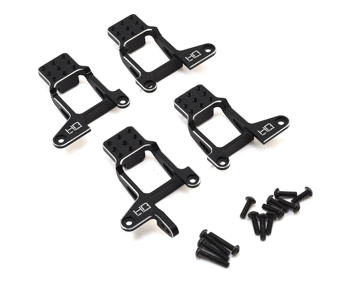 HOT RACING TRXF28M01 Traxxas TRX-4 Aluminum Shock Tower Hoops (Black)