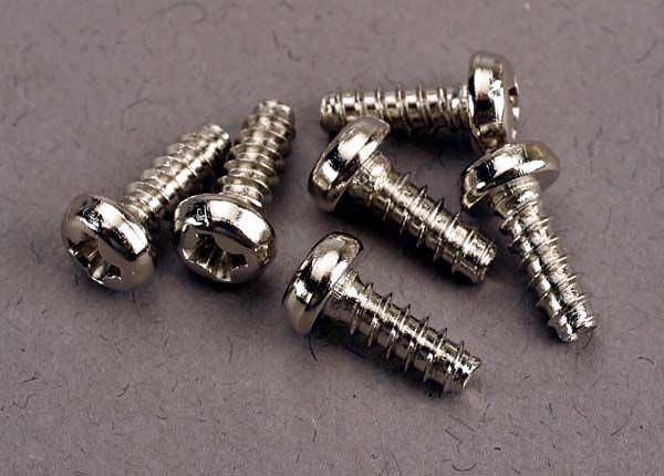 TRAXXAS 2682 Screws, 3x8mm roundhead self-tapping (6) M3x8
