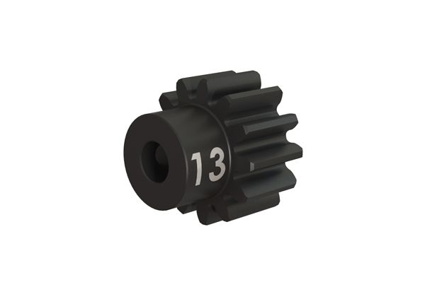 TRAXXAS 3943X Gear, 13T pinion 32p, heavy duty (machined, hardened steel)/ set screw; stock pinion for Slash 4x4 VXL