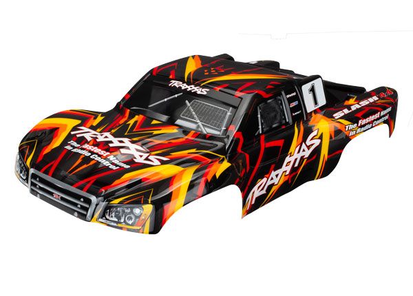 TRAXXAS 6816 Body, Slash® 4X4, orange (painted, decals applied)