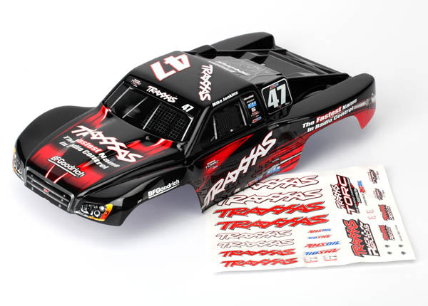 TRAXXAS 7085 Body, Mike Jenkins #47, 1/16 Slash (painted, decals applied)