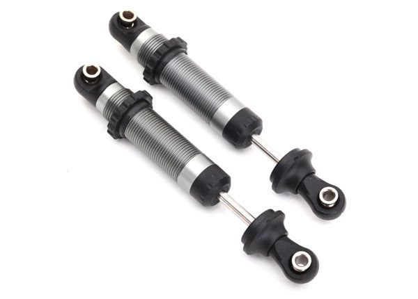 TRAXXAS 8260 Shocks, GTS Silver Aluminum (Assembled With Spring Retainers)(2)