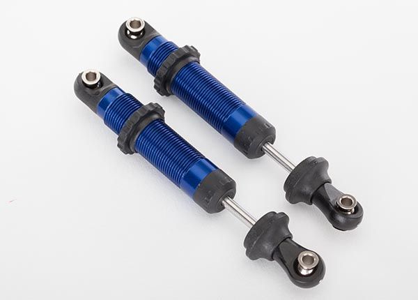 TRAXXAS 8260A Shocks, GTS, Blue Anodized, Asembled W/ Spring Retainers