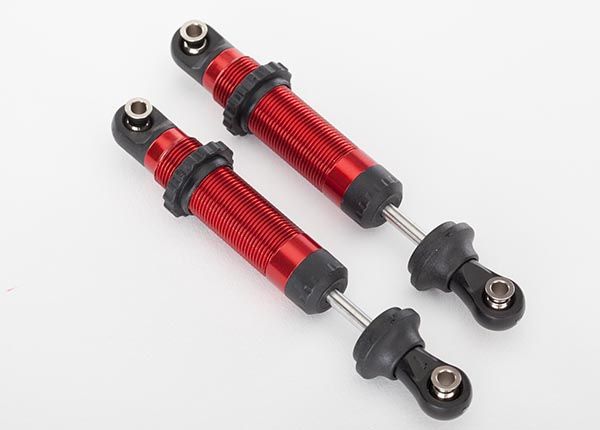 TRAXXAS 8260R Shocks, GTS, Red-Anodized Assembled W/ Spring Retainer