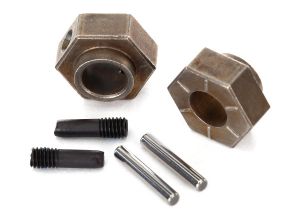 TRAXXAS 8269 Wheel hubs, 12mm hex (2)/ stub axle pins (2) (steel) (fits TRX-4)