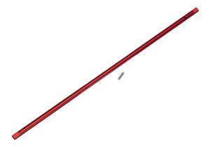TRAXXAS 8355R Driveshaft, center, aluminum / pin, red