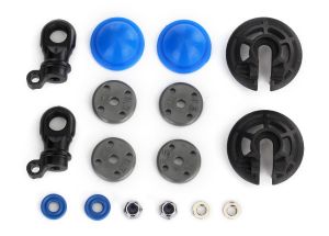TRAXXAS 8455 Rebuild kit, GTR shocks x-rings, bladders, pistons, piston nuts, shock rod ends renews 2 shocks