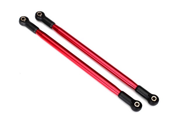 TRAXXAS 8542R Suspension link, rear (upper) (aluminum, red-anodized) (10x206mm, center to center) (2) (assembled with hollow balls)
