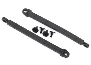 TRAXXAS 8548 Limit strap, rear suspension (2)/ 3x8 flat-head screw (4)