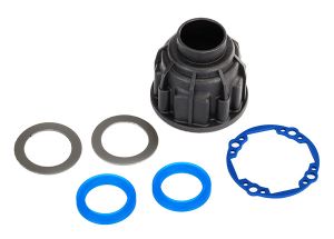 TRAXXAS 8581 Carrier, differential (front or center)/ x-ring gaskets (2)/ ring gear gasket/ 14.5x20 TW (2)