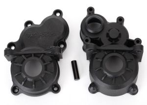 TRAXXAS 8691 Gearbox halves front & rear w/ idler gear shaft E-Revo VXL