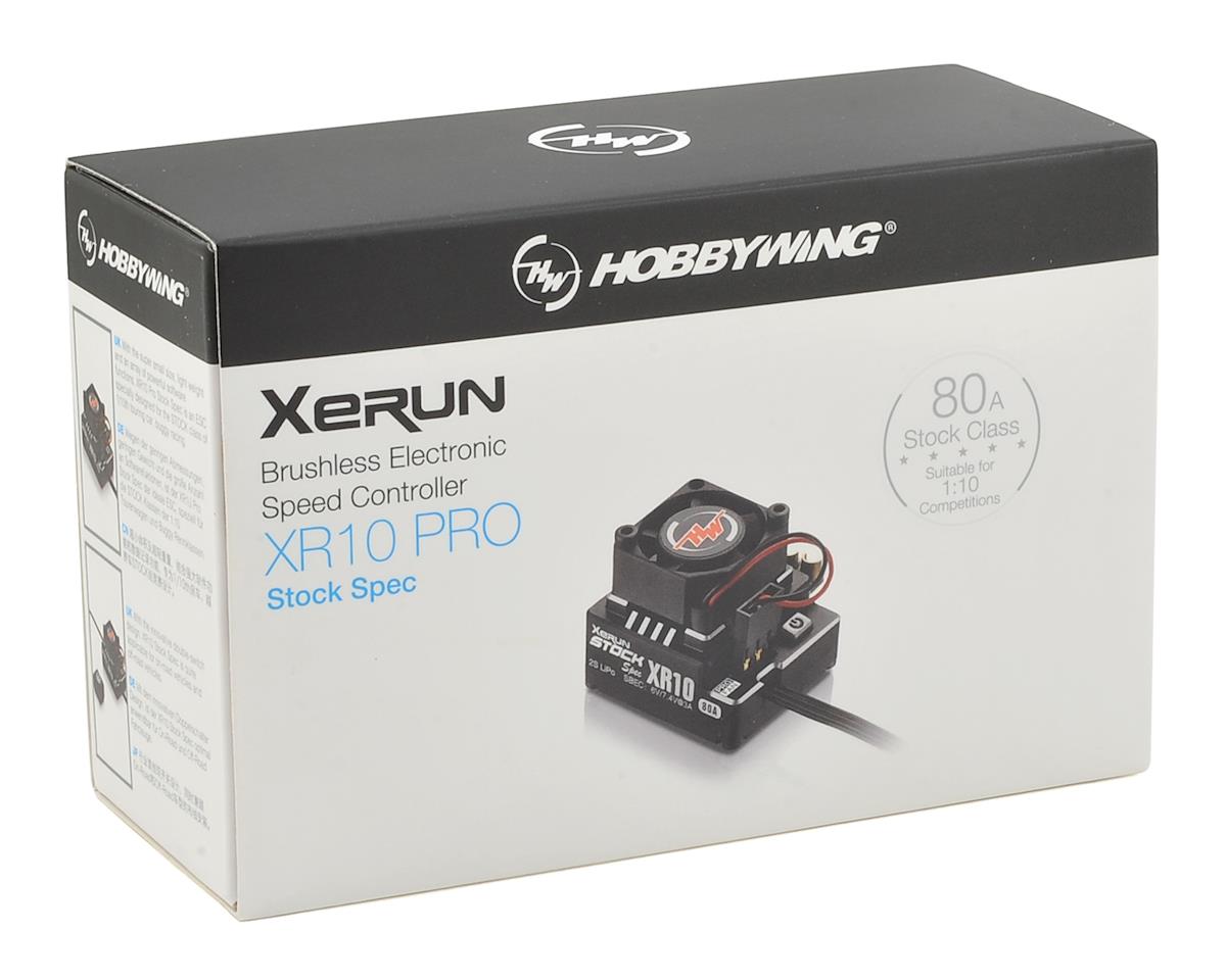 HOBBYWING 30112401 XeRun XR10 PRO Stock Spec V4 Sensored 80A ESC