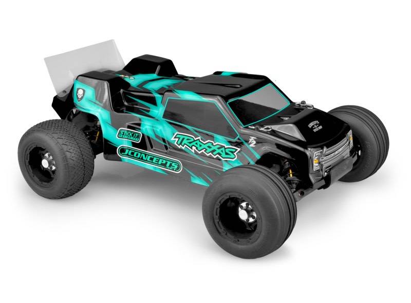 JCONCEPTS 0374 F2 Clear Body w/ Spoiler : Rustler VXL