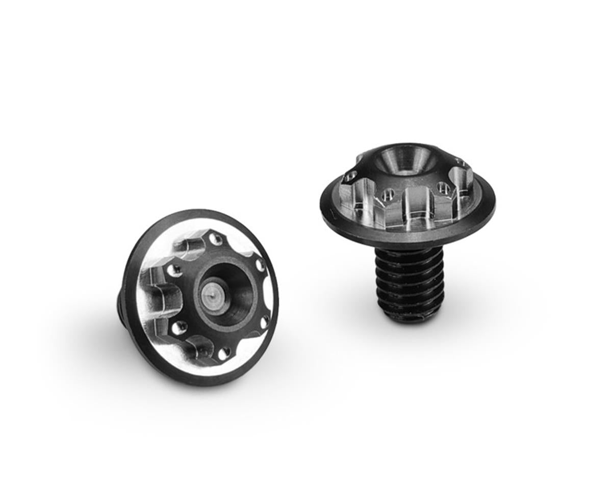 JCONCEPTS 11000 6x10mm Finnisher Titanium License Plate Screws 2 Black