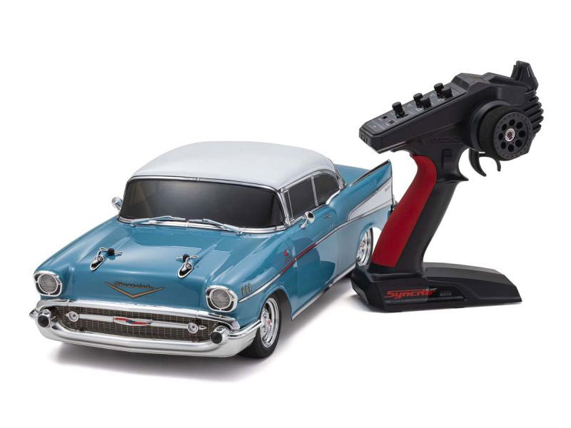KYOSHO 34433T1 1/10 EP 4WD Fazer Mk2 FZ02L Readyset 1957 Chevy Bel Air Coupe, Tropical Turquoise