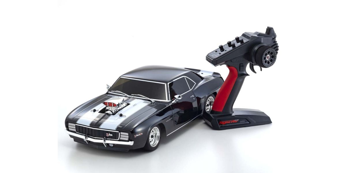 KYOSHO 34493T1 Fazer Mk2 1969 Chevy Camaro Z/28 RS Supercharged VE, Tuxedo Black, 1/10 Electric 4WD Touring Car
