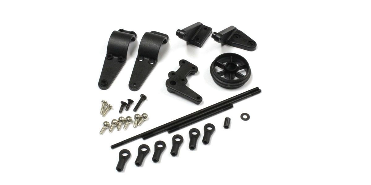 KYOSHO MAW023 4WS Conversion Set (Mad Crusher) 4 wheel steering conversion set for the Mad Crusher. *DISC