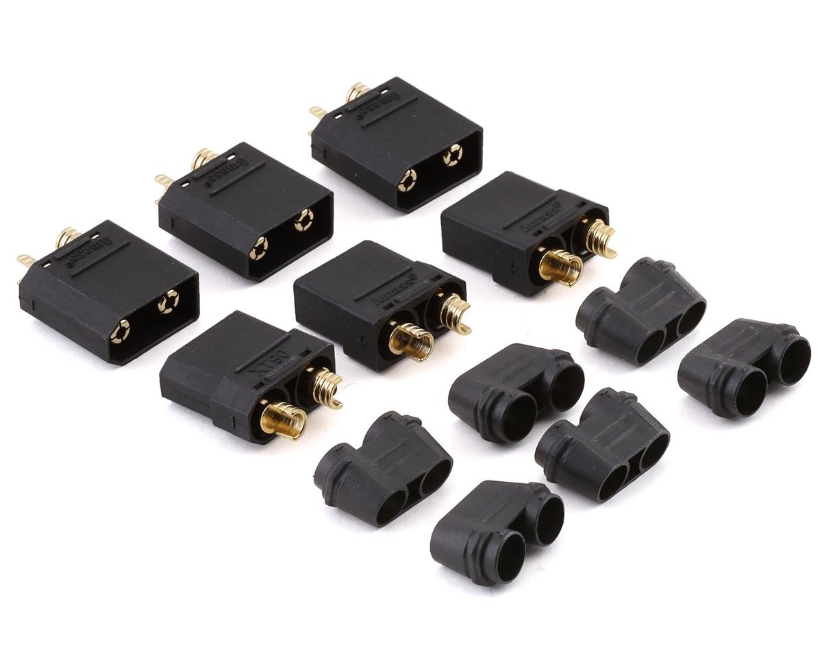 MACLAN 4269 XT90 Connectors (3 Female/3 Male) (Black)