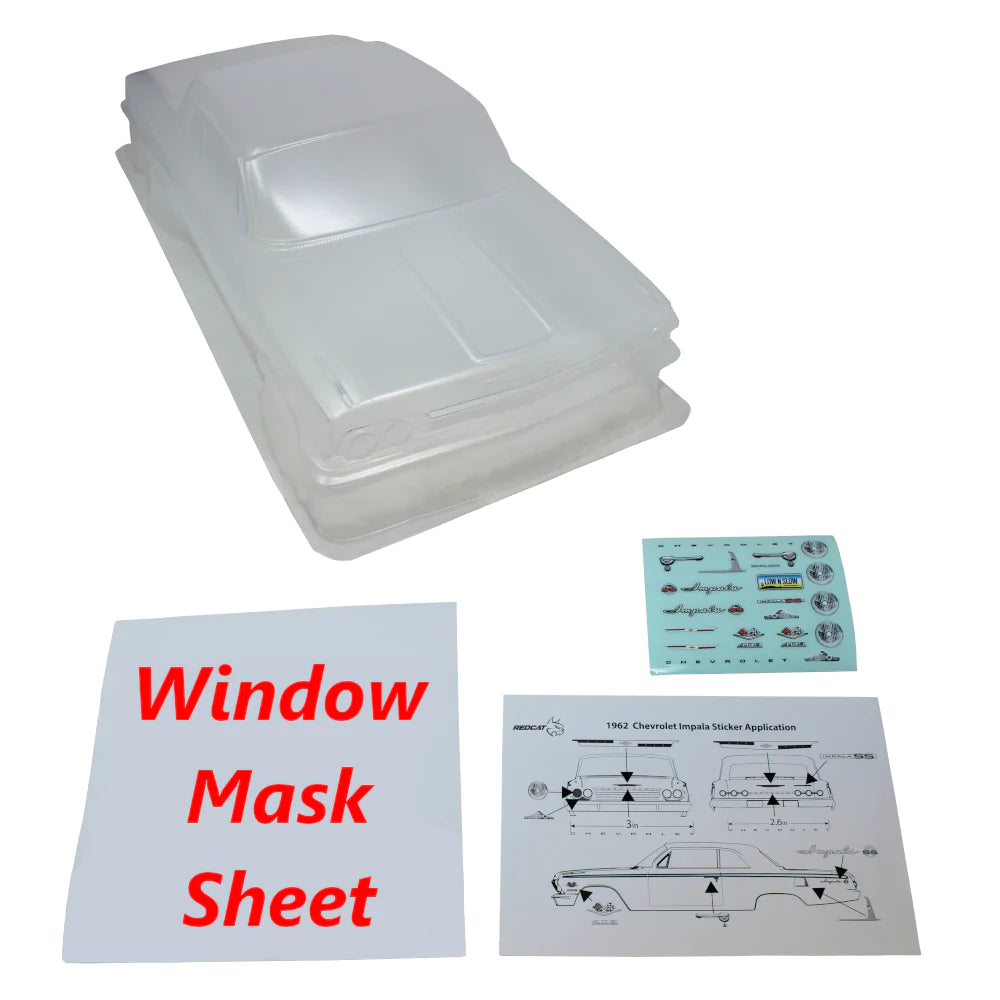 REDCAT RER16015 1962 Impala Body Uncut (Clear)(1pc)