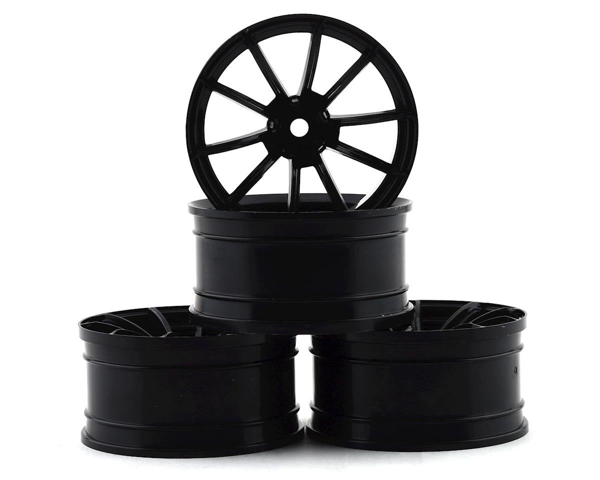 MST 832068BK GTR Wheel Set (Black) (4) (+9 Offset) w/12mm Hex
