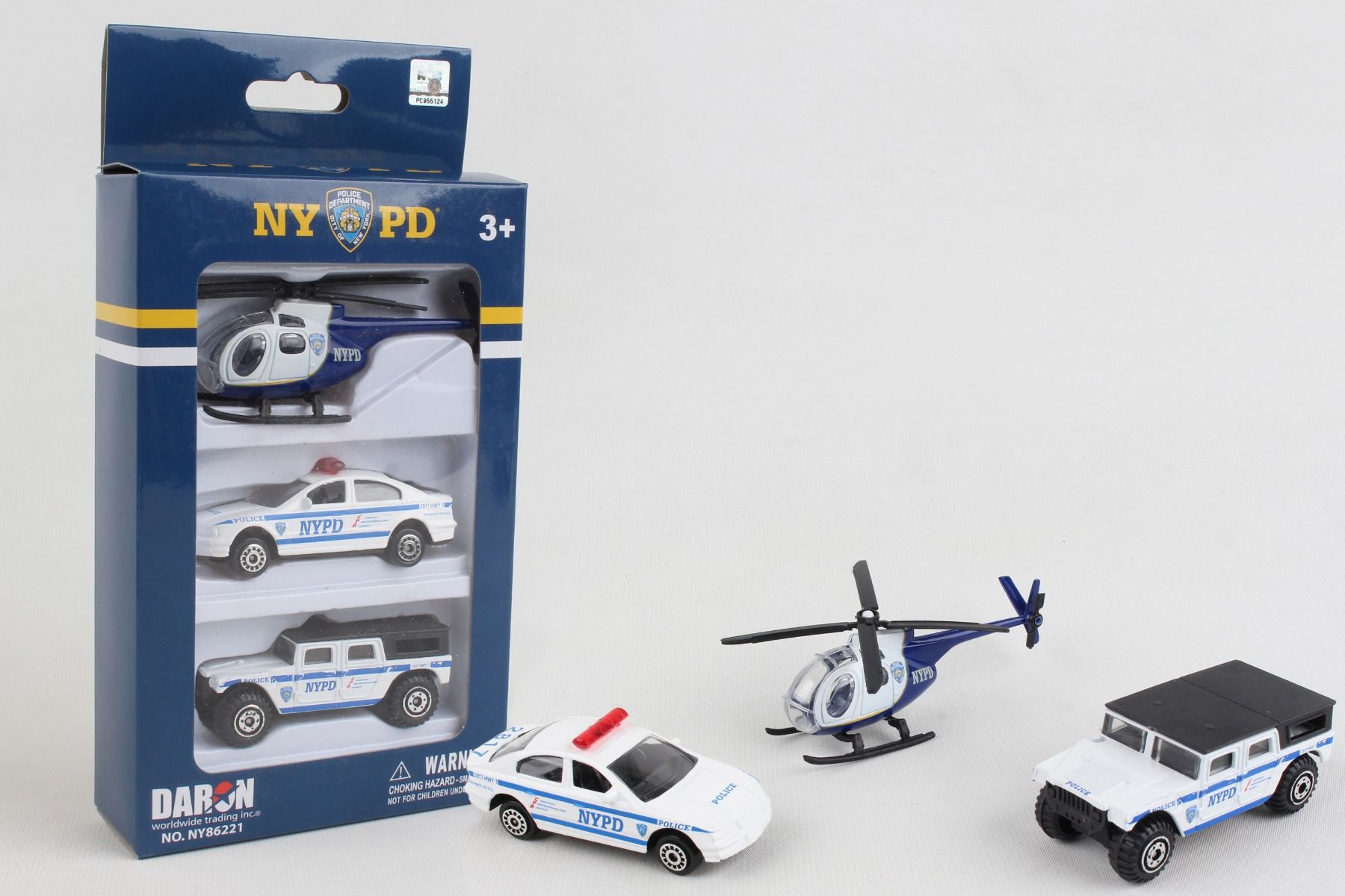 DARON NY86221 NYPD 3 PIECE VEHICLE SET