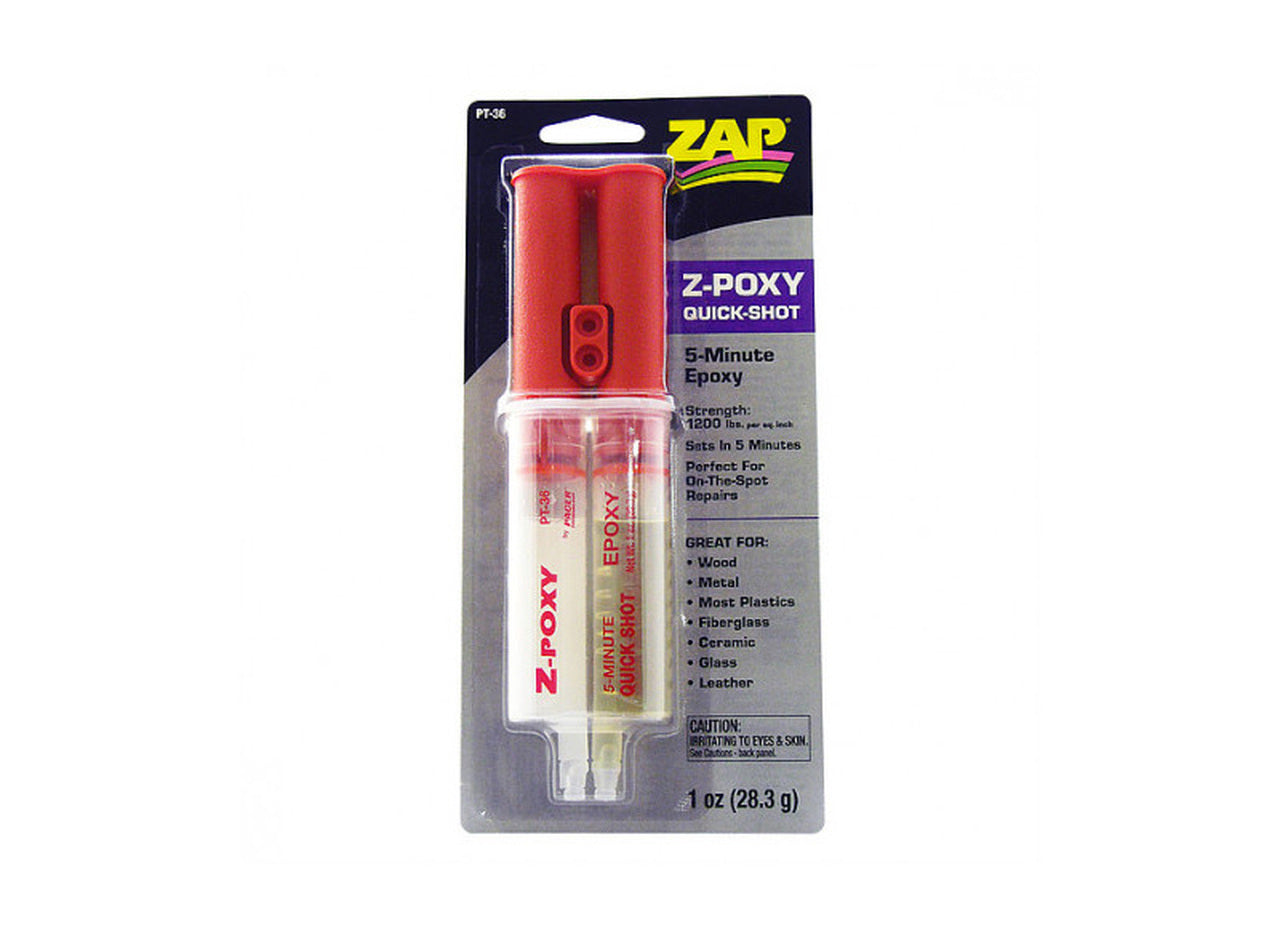 ZAP PT-36 5 Minute Quick Shot Epoxy, 1 oz