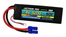 COMMON SENSE RC 2S5200-505 Lectron Pro 7.4V 5200mAh 50C Lipo Battery with EC5 Connector for 1/10th Scale Cars & Trucks - Losi, ECX