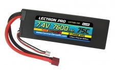 COMMON SENSE RC 2S7600-75D Lectron Pro 7.4V (S) 7600mAh 75C W/ Deans Connector