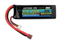 COMMON SENSE RC 3S2200-20D Lectron Pro 11.1V 2200mAh 20C Lipo Battery with Deans-type Connector