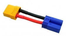 COMMON SENSE RC XT90F2EC5M XT90 Female to EC5 Male Conversion Adapter