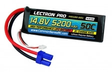 COMMON SENSE RC 4S5200-50S5 Lectron Pro 14.8V 5200mAh 50C Lipo Battery Soft Pack with EC5 Connector