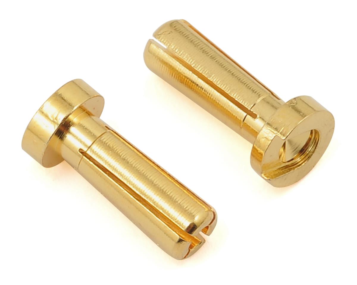 PROTEK PTK-5044 Low Profile 4mm "Super Bullet" Solid Gold Connectors (2 Male)