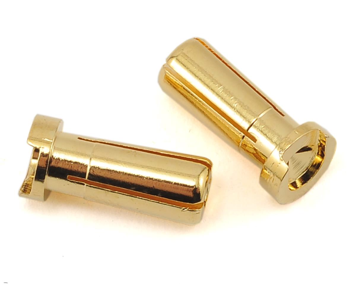 PROTEK PTK-5045 Low Profile 5mm "Super Bullet" Solid Gold Connectors 2 Male