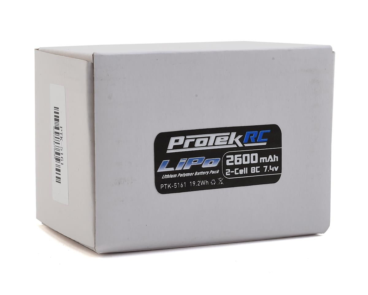 PROTEK PTK-5161 LiPo Kyosho & Tekno Hump Receiver Battery 2S 7.4V 2600mAh