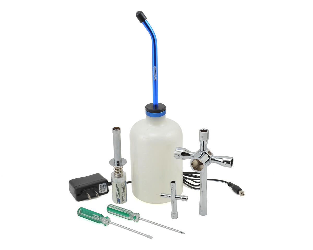 PROTEK PTK-7601 Nitro Starter Set w/Glow Ignitor Fuel Bottle Wrenches & Screwdrivers