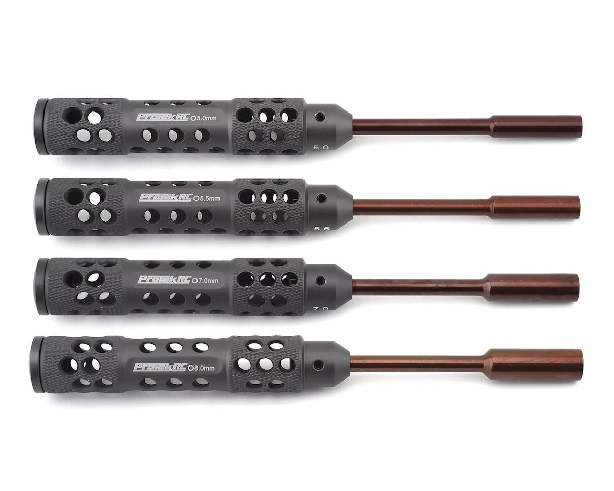 PROTEK PTK-8282 "TruTorque SL" 4-Piece Metric Nut Driver Set (5.0, 5.5, 7.0, 8.0mm)