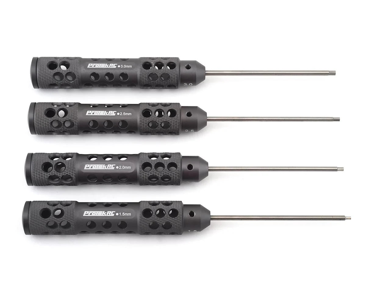 PROTEK PTK-8416 "TruTorque SL" Metric Hex Driver Set (4) (1.5mm, 2.0mm, 2.5mm, 3.0mm)