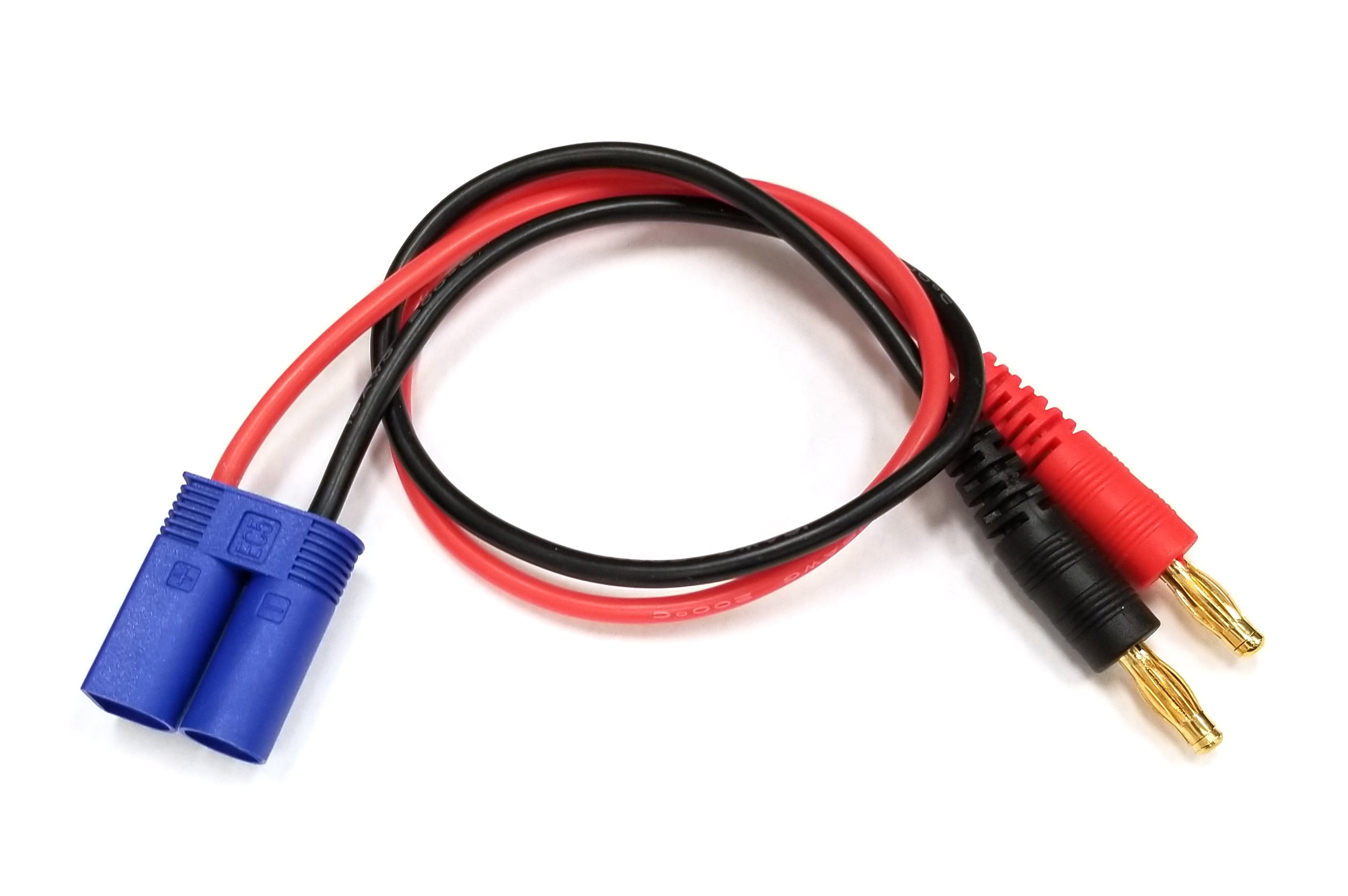 RACERS EDGE RCE1617 Charge Adapter EC5 Device to Male 4mm Bullets 300mm Wire